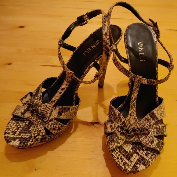 VANELi Quelina snake print platform heels - Picture 1 of 7